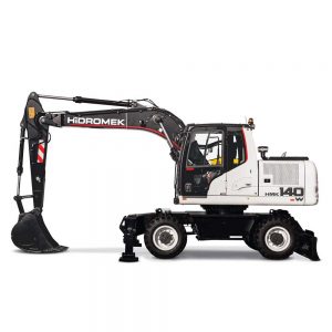 Excavadora sobre neumáticos y esteras Hidromek - Hidromek